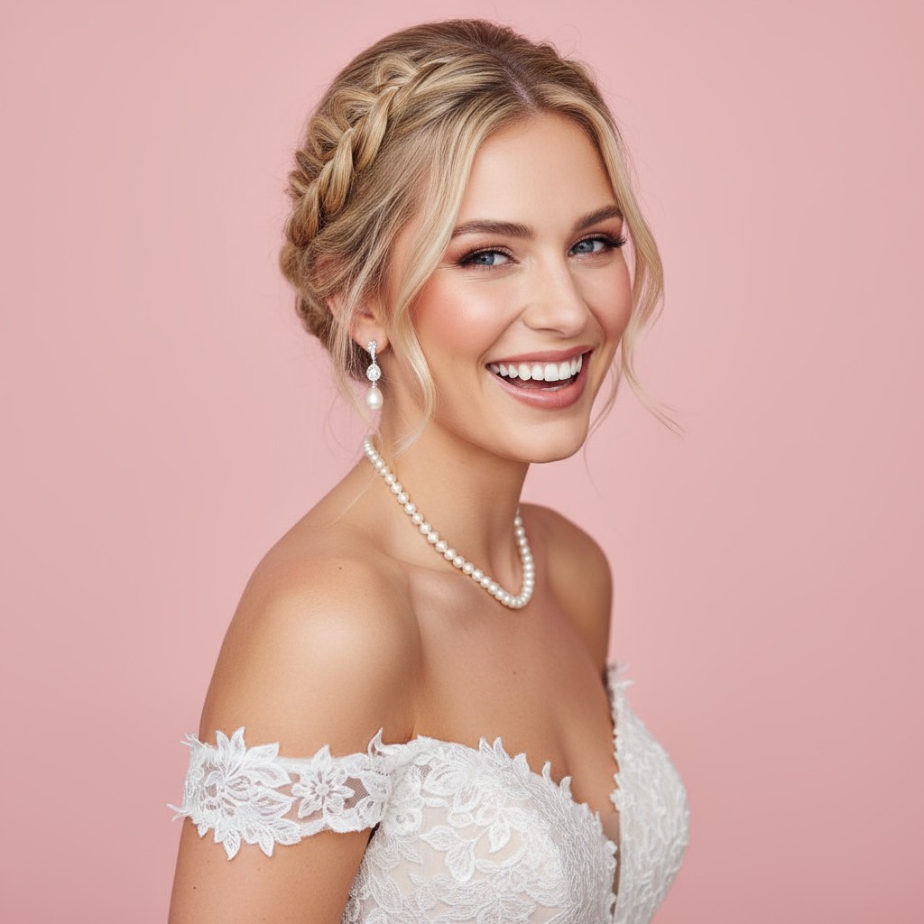 Bridal Hair Updo With Braid Ideas